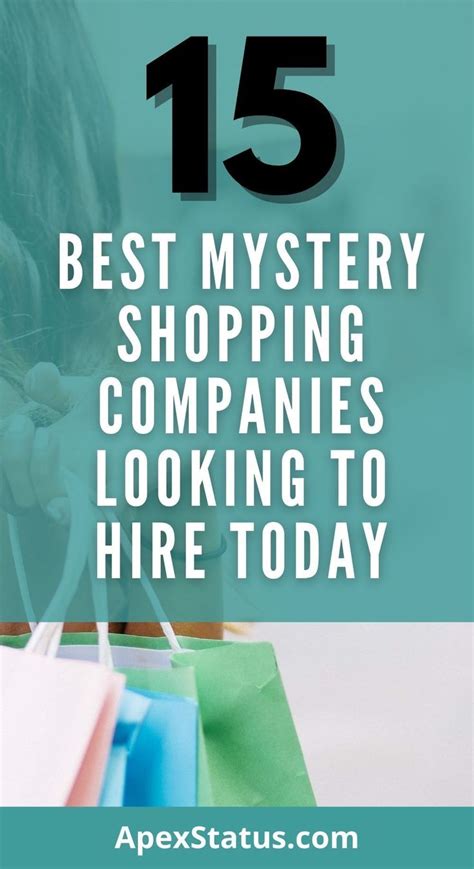 mystery shopping companies list.